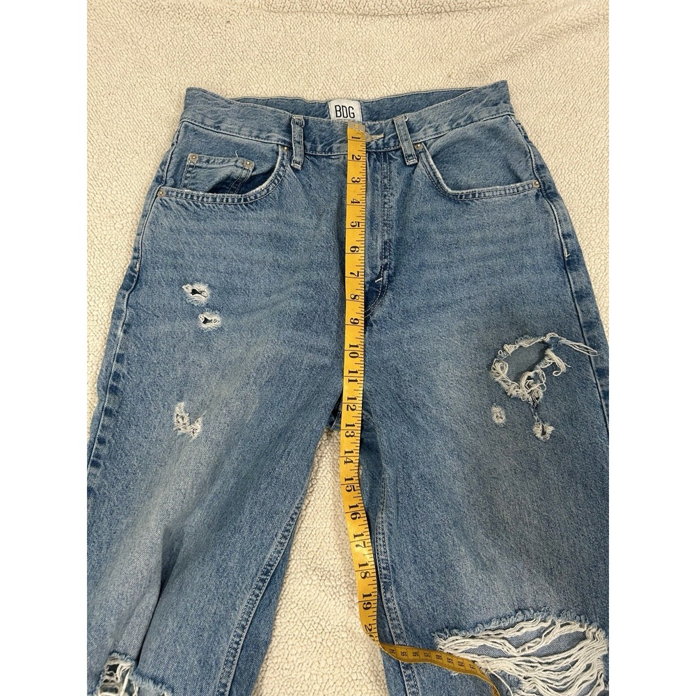 BDG High Rise Distressed Baggy Jeans Blue Light Washed 28 Women Urban Outfitters - Picture 5 of 6